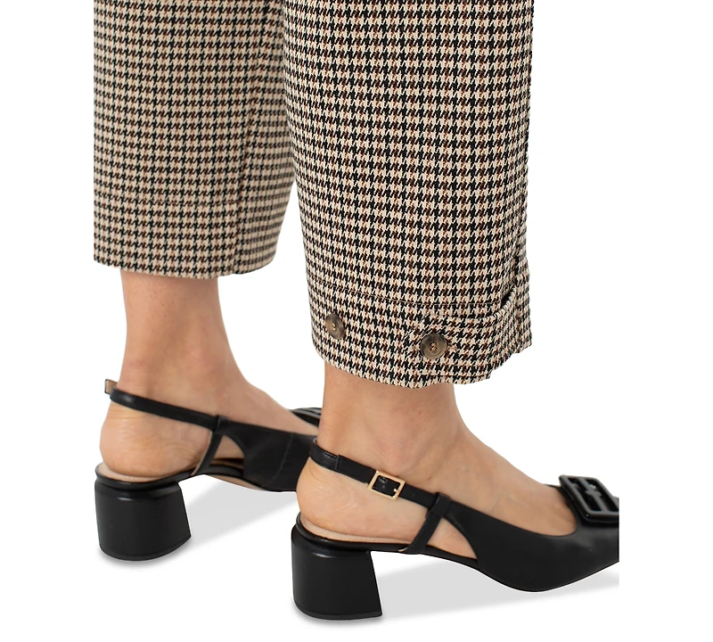 Liverpool Los Angeles Women's Mid-Rise Jacquard Utility Pants