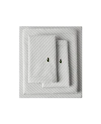 Lacoste Mini Geo Logo 200-Thread Count Cotton 4-Pc. Sheet Set, California King