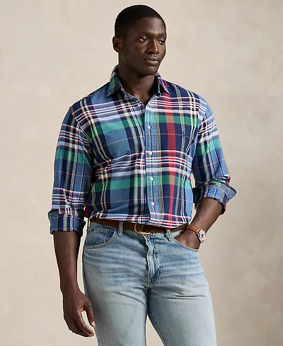 Polo Ralph Lauren Men's Big & Tall Gingham Oxford Shirt
