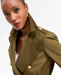 I.n.c. International Concepts Women's Military Trench Coat, Macy's Exclusive