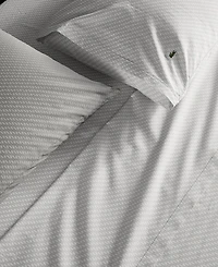 Lacoste Mini Geo Logo 200-Thread Count Cotton -Pc. Sheet Set