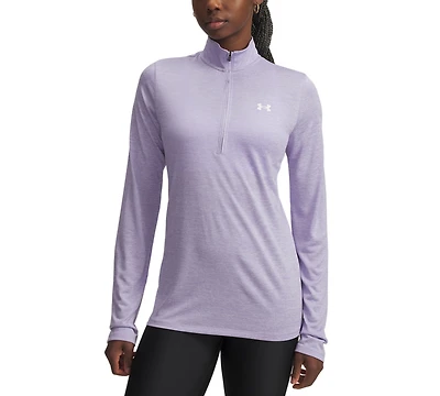 Under Armour Women's Twist Tech Quarter-Zip Logo Top