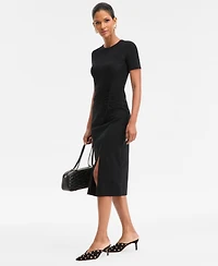 I.n.c. International Concepts Women's Side-Ruched Dress, Macy's Exclusive