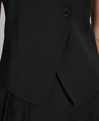 Dkny Women's Two-Button Asymmetric Vest