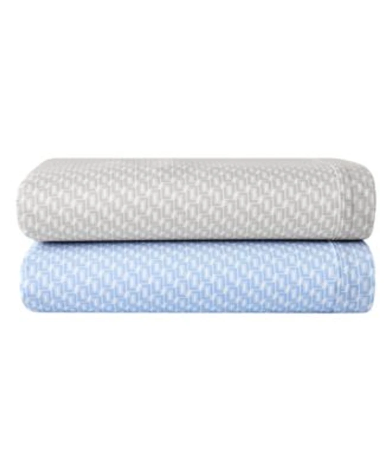 Lacoste Mini Geo Logo Cotton Sheet Set