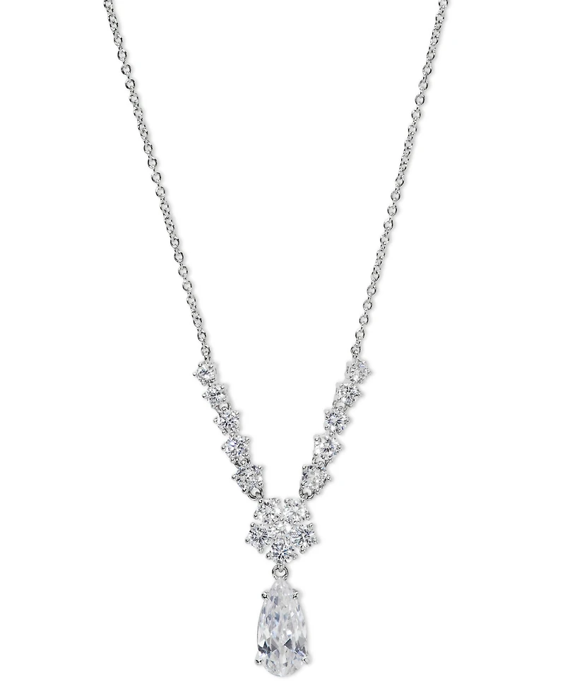 Eliot Danori Cubic Zirconia Lariat Necklace, 16" + 2" extender, Exclusively at Macy's