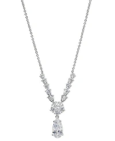 Eliot Danori Cubic Zirconia Lariat Necklace, 16" + 2" extender, Exclusively at Macy's