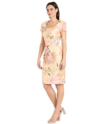R & M Richards Women's Short-Sleeve Sheath Dress