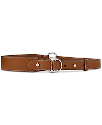 Lauren Ralph Equestrian D-Ring Leather Belt