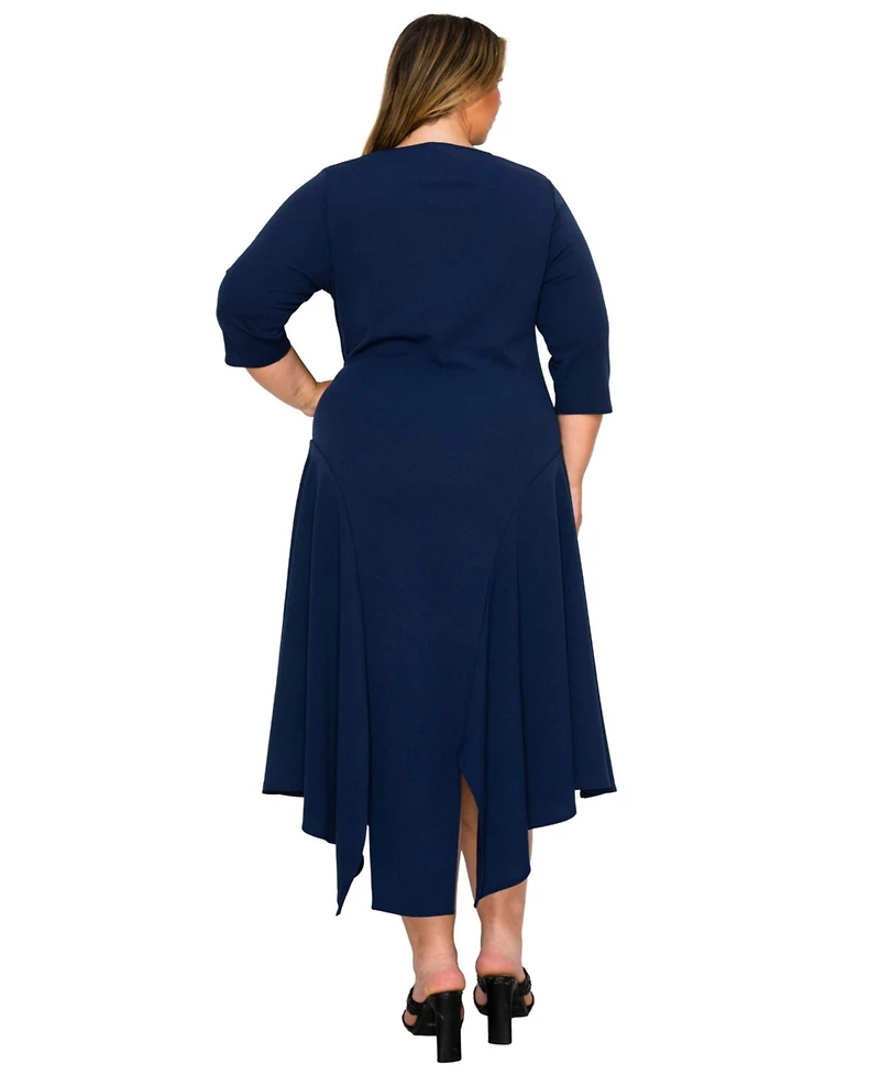 L I V D Plus Vida Split Hem Dress