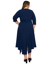 L I V D Plus Vida Split Hem Dress