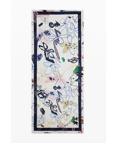 Desigual Women's Rectangular strokes scarf