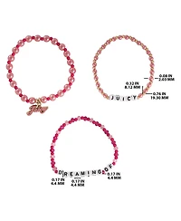 Juicy Couture Kids Dreaming of Juicy 3 Piece Stretch Beaded Jewelry