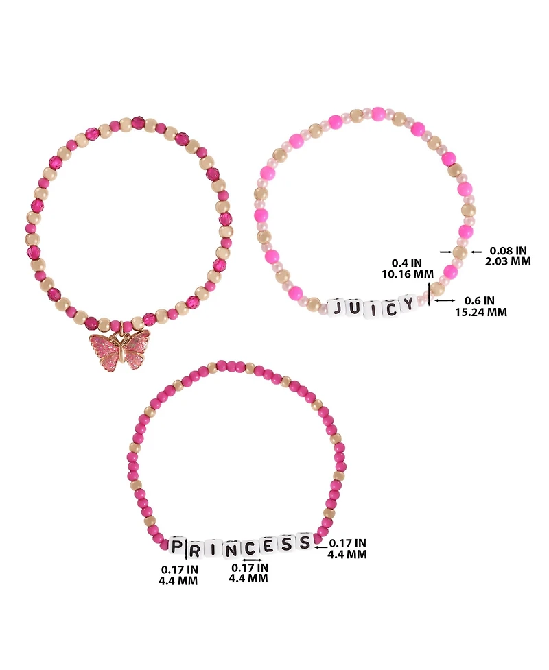 Juicy Couture Kids Juicy Pink Butterfly Beaded Jewelry