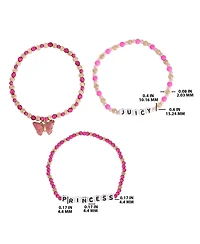 Juicy Couture Kids Juicy Pink Butterfly Beaded Jewelry