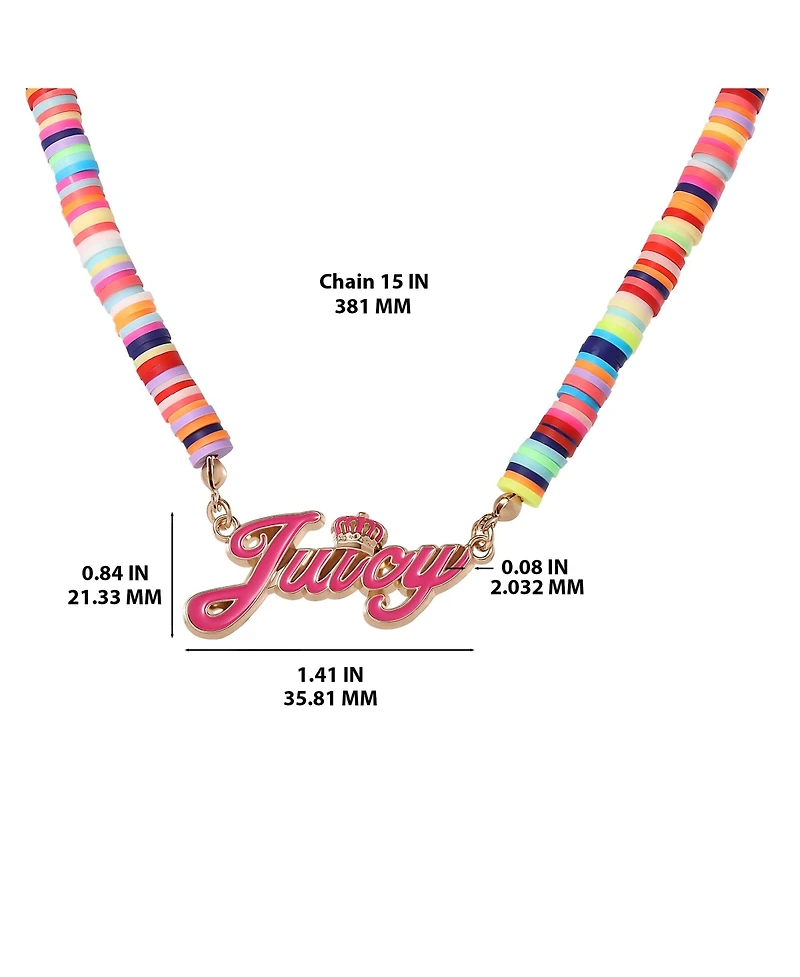 Juicy Couture Kids 15+2" Confetti Beaded Necklace