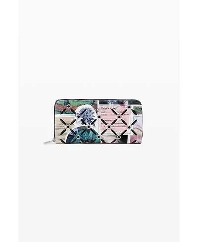 Desigual Women's Large cut-out collage wallet