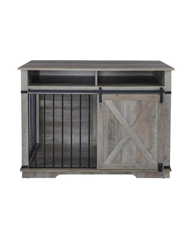 Streamdale Furniture Dog Crate Furniture with Storage & Divider