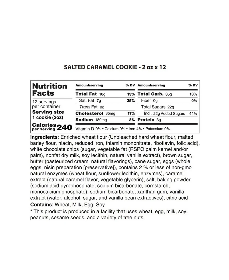 The Cravory Salted Caramel Cookies Gift Box