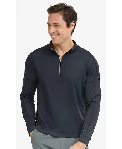 BloqUV Men's Upf 50+ Sun Protective Mock Zip Top