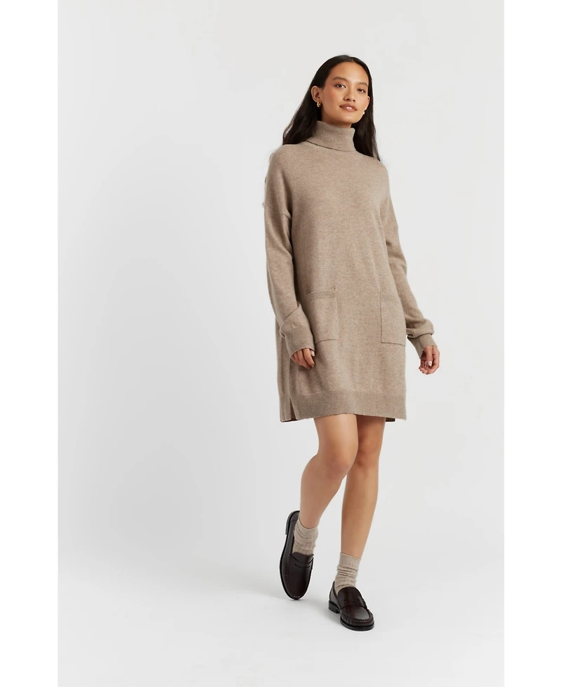Chinti & Parker Women's Cashmere Rollneck Dress