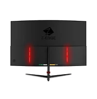Refurbished: Z-edge 27 inch 1080P Full Hd 1920 x 1080 280 Hz 1 ms Curved Gaming Monitor, Hdmi x 2, Dp x 2