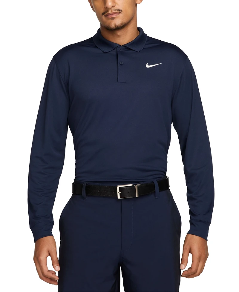Nike Men's Victory Dri-fit Long Sleeve Golf Polo Shirt
