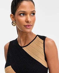 I.n.c. International Concepts Women's Asymmetric-Patchwork Sweater, Macy's Exclusive