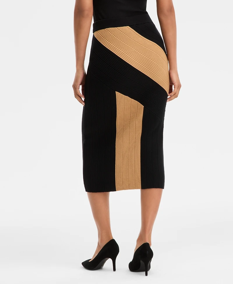 I.n.c. International Concepts Women's Asymmetric-Patchwork Skirt, Macy's Exclusive