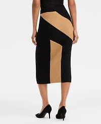 I.n.c. International Concepts Women's Asymmetric-Patchwork Skirt, Macy's Exclusive