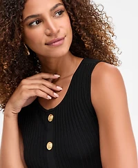 I.n.c. International Concepts Women's Rib-Knit Sleeveless Sweater, Macy's Exclusive