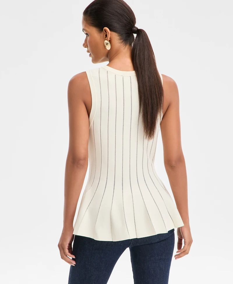 I.n.c. International Concepts Women's Godet-Pleat Sleeveless Sweater, Macy's Exclusive