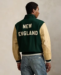 Polo Ralph Lauren Men's Wool-Blend Twill Letter Jacket