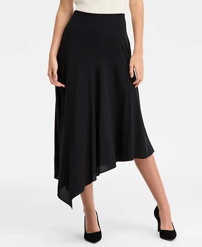 I.n.c. International Concepts Women's Printed Asymmetrical Midi Skirt, Macy's Exclusive
