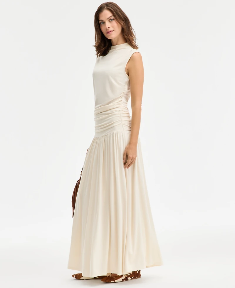 I.n.c. International Concepts Women's Ruched-Waist Maxi Skirt, Macy's Exclusive