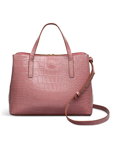 Radley London Dukes Place Faux Croc Medium Zip Top Satchel Bag