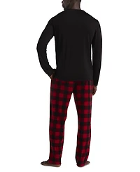 Perry Ellis Portfolio Men's Buffalo Plaid Pajama Set
