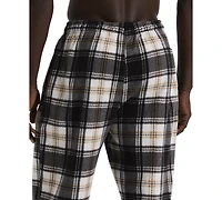 Perry Ellis Portfolio Men's Solid Shirt & Buffalo Plaid Pajama Set