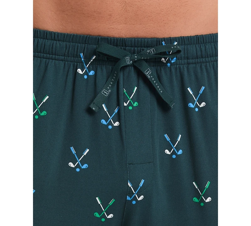 Pga Tour Men's Golf Clubs Pajama Pants & T-Shirt Set