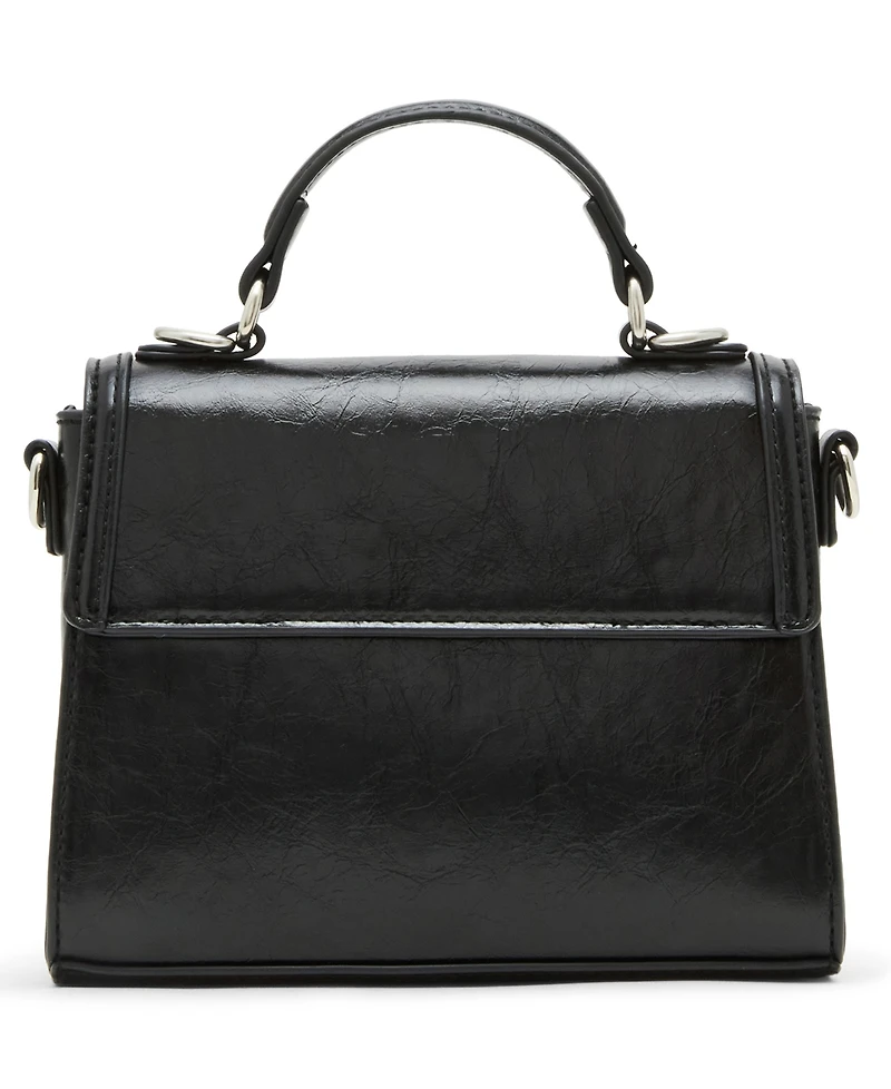 Madden Girl Lilithc Crinkle Top Handle Satchel Bag