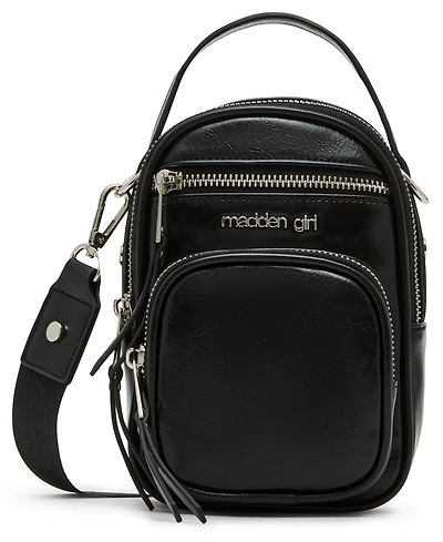Madden Girl Blakec Crinkle Zipper Crossbody Bag