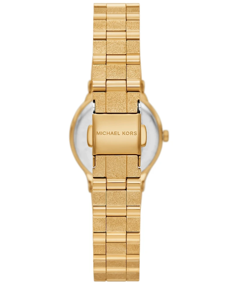 Michael Kors Women's Billie Three-Hand Gold-Tone Stainless Steel Watch, 26mm