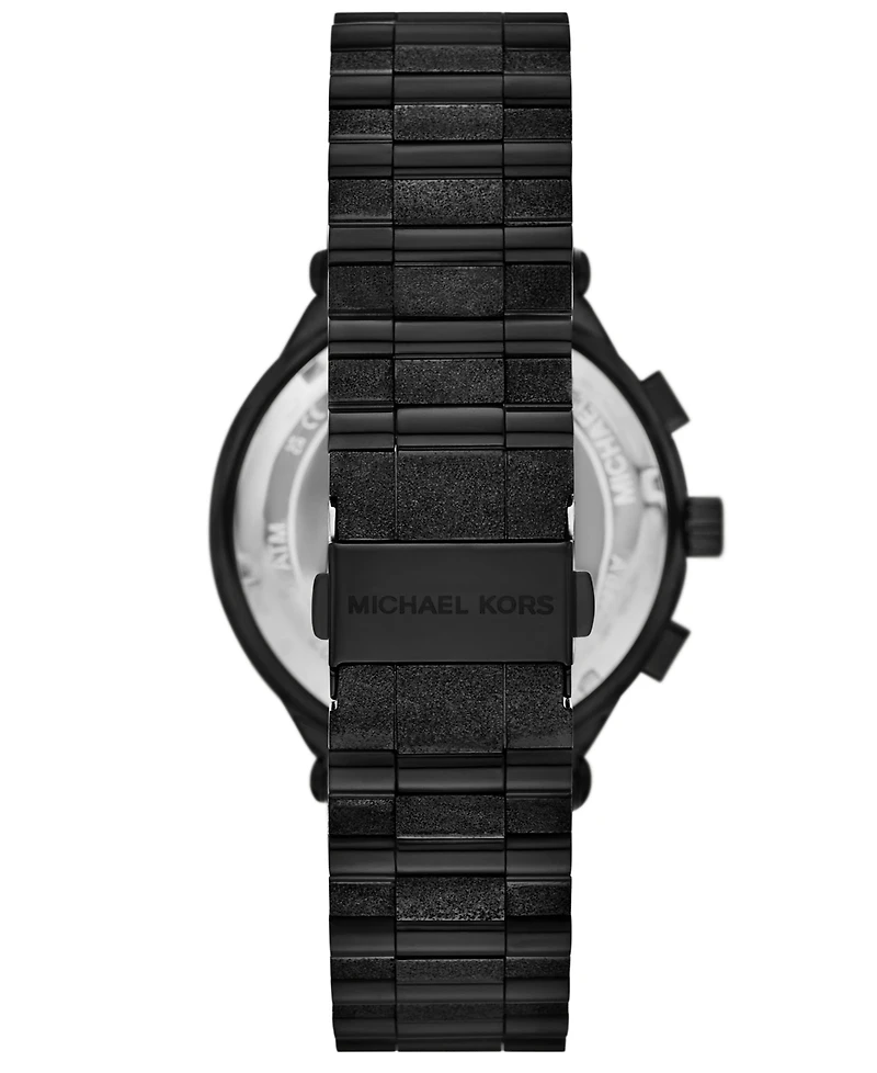 Michael Kors Men's Billie Chronograph Black Ip Stainless Steel Watch, 44mm