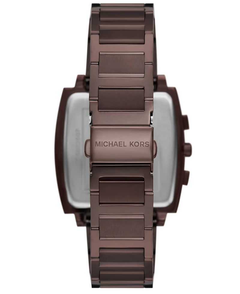 Michael Kors Men's Rhys Chronograph Espresso-Tone Stainless Steel Watch, 41mm