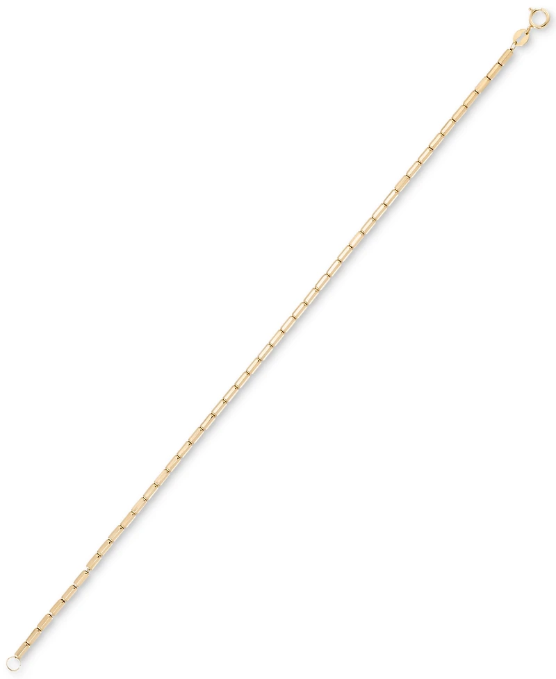 Polished Tube Segmented Link Chain in 10k Gold