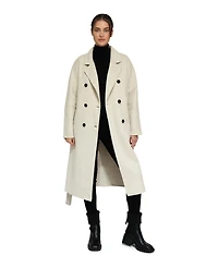Belle & Bloom Boss Girl Double-Breasted Lined Wool Coat