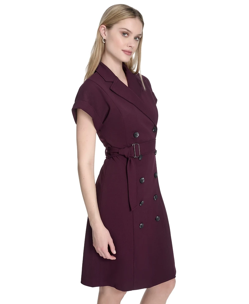 Calvin Klein Women's Button-Front A-Line Dress