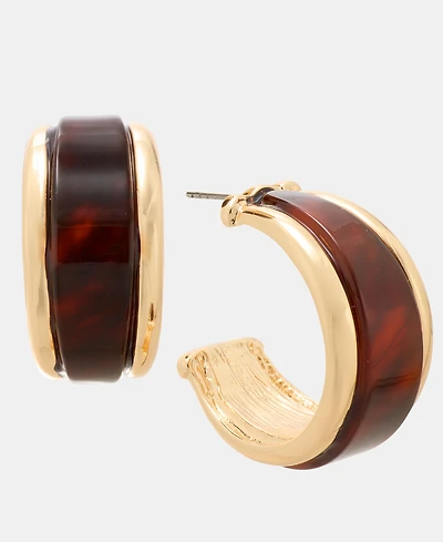 I.n.c. International Concepts Tortoise Hoop Earrings, Macy's Exclusive