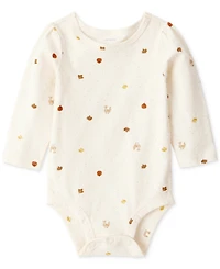 Carter's Baby Girls Cotton Turkey-Print Bodysuit, Headband & Suspender Skirt, 3 Piece Set
