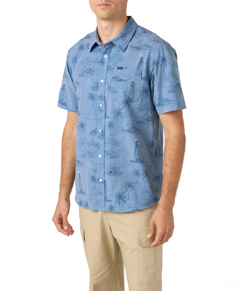 O'Neill Men's Traveler Ultraviolet Protection Factor Short Sleeve Relaxed Shirt